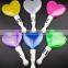 LED Heart Shape Glowing Stick In the dark Concert Events light up toys Flashing Stick
