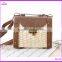 Fashion Girl's Beige Paper Straw Craft Bag