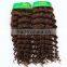 OEM factory DEEP CURL hair natural color virgin brazilian hair weave