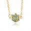 Gold Bezel Hexagon Druzy Drusy Necklace Geometric Jewelry Layering Necklace