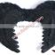 Black Adult Fairy Fabric Angel Wing And Turkey Feather Halloween Party Supplies
