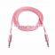 NY braided 3.5mm Audio Cable 3.5mm Stereo Audio Cable glod plated