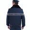 Security guard winter thick warm keeping fleece royal blue coat jacket uniform