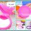 Eco-friendly woman travel folded mini fashion silicone mirror
