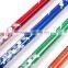 Colorful 3 section anti shock folding flexible alpenstock walking stick