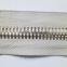 8# brass zipper shinny silver teeth zipper europe zipper teeth with european zipper slider open end zipper coate zipper