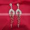 Costume Jewelry Fashion Ruby Tassel Earrings