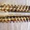 double conical twin screw barrel