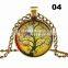 Tree Of Life Brass Necklace Picture Photo Locket Pendant Statement Necklace Gift