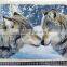 Fashional embroidered canvas oil painting, gobelin fabric