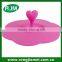 Colorfull Personalized Shape LFGB Silicon Glass Cup Cover