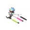 Good quality 2015 selfie stick wired with customer brand wholesale