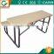 Double seat school furniture desk with bench