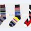 Wholesale Men Custom Colorful Combed Cotton Dress Socks, Cotton Business Crew Socks, Happy