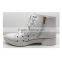 2015 Wholesale China Manufactures ladies golden rivet white shoes