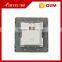 luxury design golden panel 1gang 1 way electric wall touch light switch