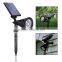 2 in 1 cheap solar multi-color led landscape light