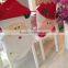 Wholesale oem available christmas home decoration spandex ruffled chair cover