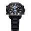 WEIDE Fashion Men Analog Digital Quartz Movement LCD Display Water Resistant Full Stainless Steel watch