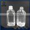 Transparent 50ml glass liquor bottle glass square bottles with screw cap