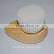 Natural Wooden Handle Face Scrub Brush With Gold Ferrule Soft White Hair Prevent Blackhead