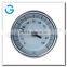 High quality back connection fully stainless steel bimetal thermometer with crimped ring