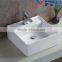 new design art basin ceramic bathroom white basin square shape new design single hole wash basinYB003