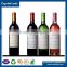 Double side printing clear glass wine bottle sticky decorative adhesive drink sticker