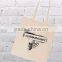 Promotional cheap100% cotton logo printing souvenir shopping bags with handel