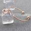 Latest Design Vogue Jewellery Bangle High Polished Real Gold Hollow Ball Center Clean Stone Pendant Cuff Adjustable Bracelets