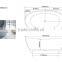 Fantastic design for home or hotel stone bathtubs,artificial stone freestanding bathtub,acrylic solid surface bathtub
