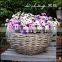 oval willow basket with handle