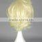 Fashion pricce wig king curly blond mans wig with bangs N486