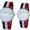 Gift cheap leather couple wrist quartz watches for promotional