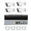 1 Megapixels IP Security camera kit system /HD IP camera kit /4ch poe nvr kit