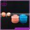 Red and blue plastic cosmetic sample packaging 10g cream jar