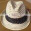 2013 fashion ladies paper straw fedora floppy hats