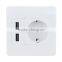 2 usb phone charger schuko type home used outlet with CE VDE approval