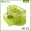 New design good quality customized fancy green metal mesh desk organizer