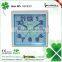 blue square shape clock,shining clock,table clock