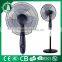 2016 electric floor stand pedestal fan with strong grill and heavy round base