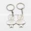 Couple bunny rabbit keychain metal alloy keychain custom metal anime keychain