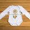 Valentine's Day girls white long sleeve romper baby children frock model