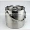 2.0L stainless steel unique ice bucket with lid