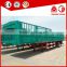 Semi trailer type and steel material 3 axle fencing animal transport semi trailer for sale