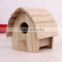 New unfinished wooden bird house