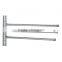 Stainless Steel 304 Wall Mounted Bathroom Towel Rack With 3 Remove Bars