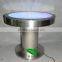 Beautiful battery driver Round Bar Table ,Fantastic LED light and water Bubble moving table