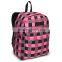 2016 zebra-stripe fabric wholesale colorful polyeste foldable bag back to school backpack