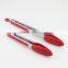 Red Silicone Food Tongs Kitchen Tools